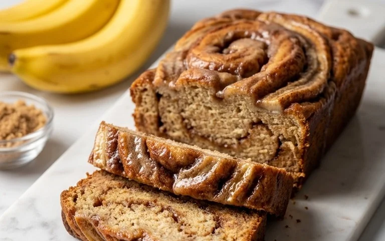 Cinnamon Roll Banana Bread