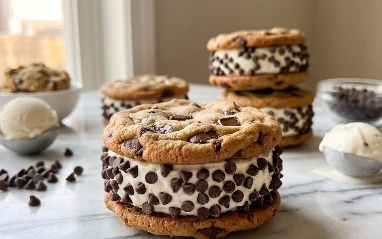 Cookie Ice Cream Sandwiches (Like a Chipwich!)
