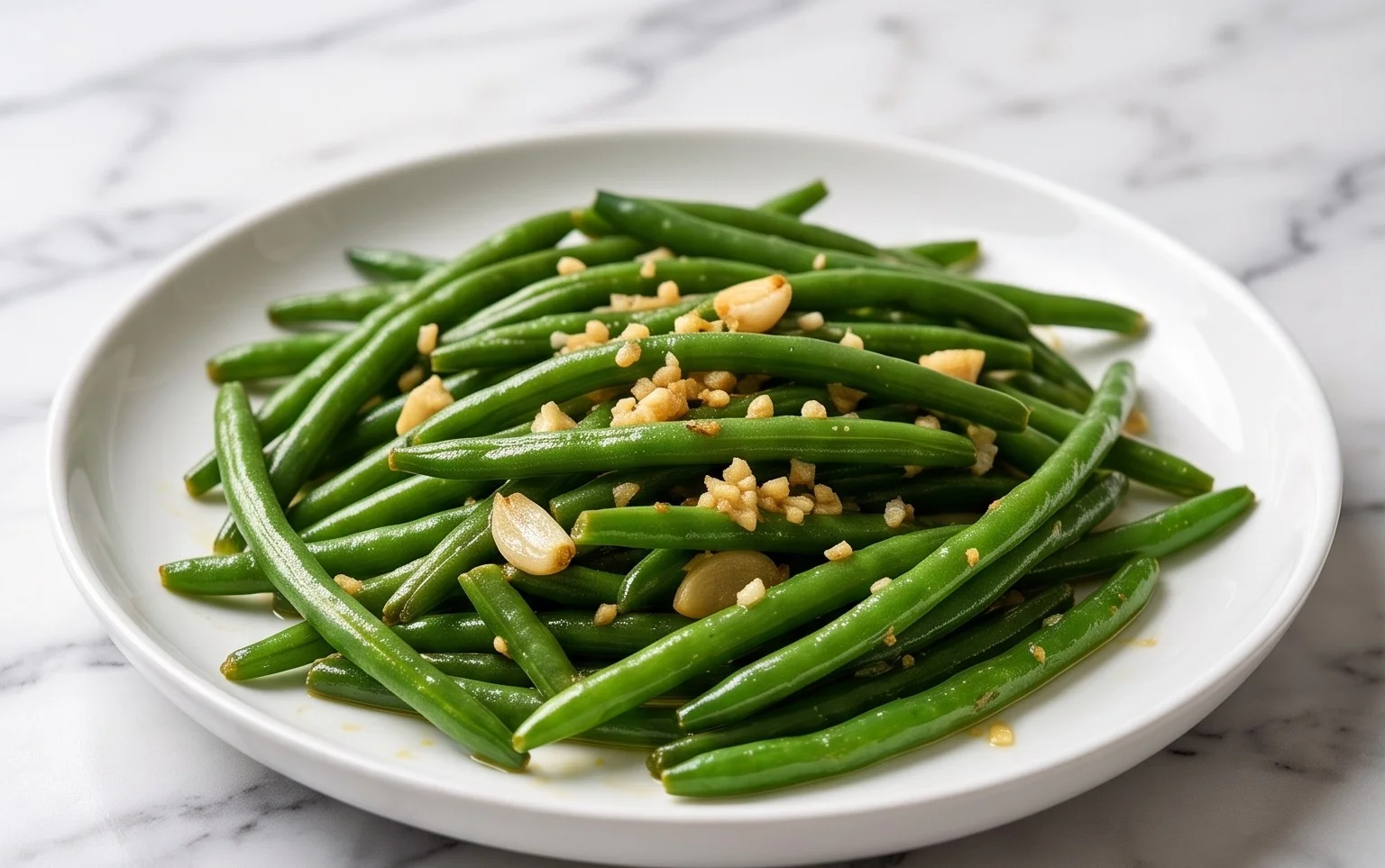 Sautéed Green Beans Recipe with Garlic